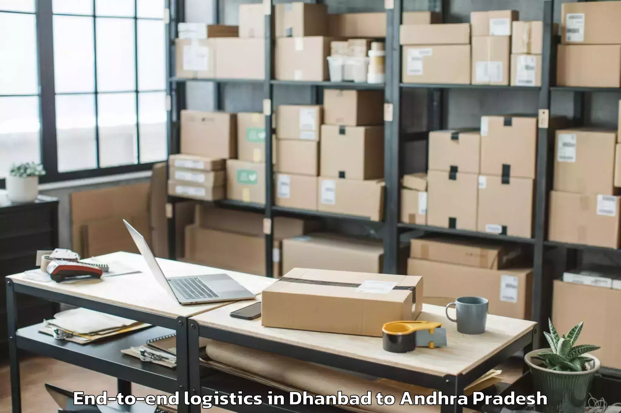 Top Dhanbad to Etikoppaka End To End Logistics Available